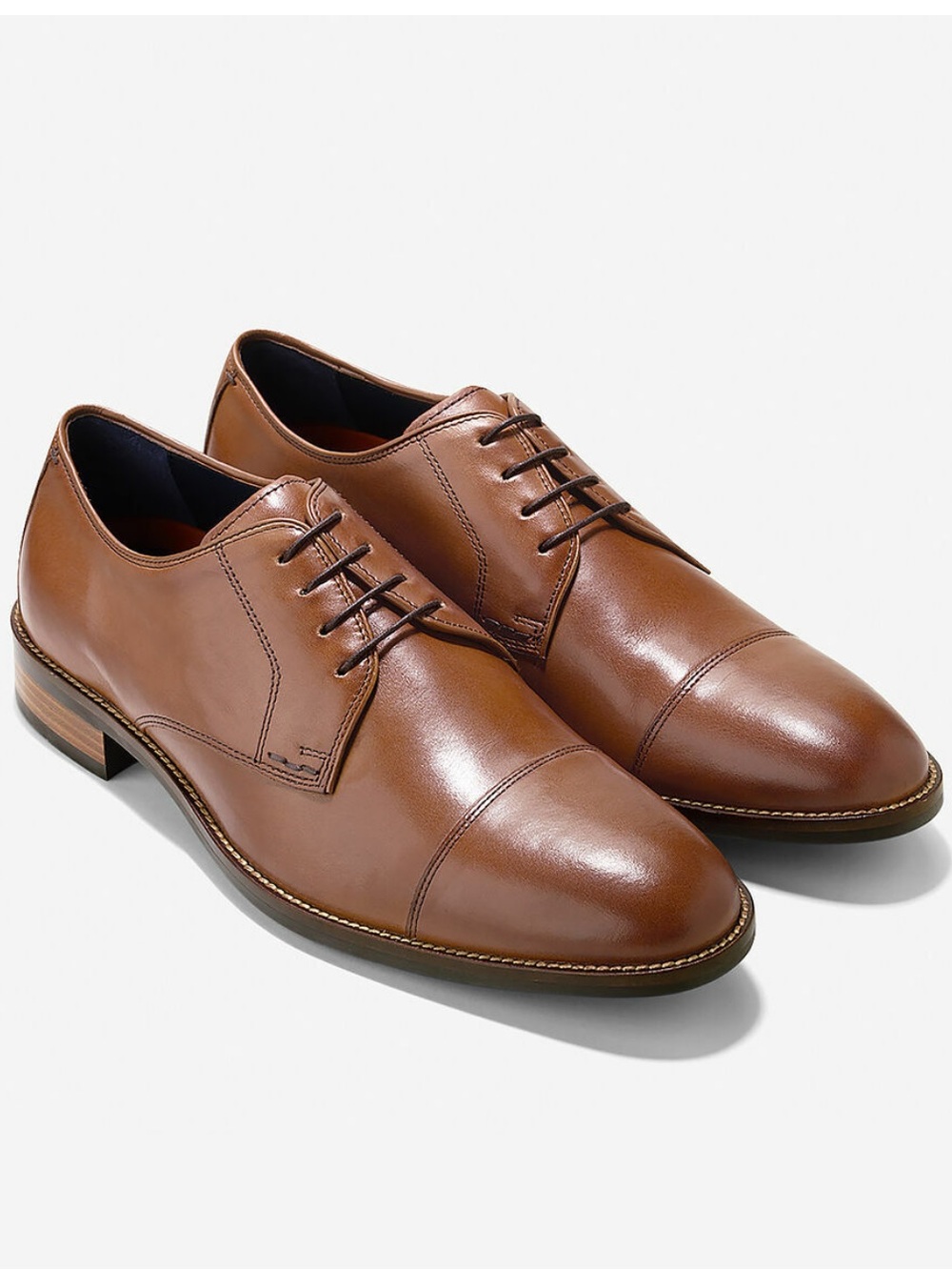 Cole Haan Men's Lenox Hill Cap Oxford Tan C11632 Size 10 new brown dress